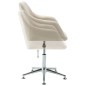 vidaXL Esszimmerstuhl Drehbar Creme Stoff vidaXL Esszimmerstuhl Drehbar Creme Stoff