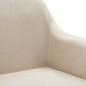 vidaXL Esszimmerstuhl Drehbar Creme Stoff vidaXL Esszimmerstuhl Drehbar Creme Stoff
