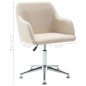 vidaXL Esszimmerstuhl Drehbar Creme Stoff vidaXL Esszimmerstuhl Drehbar Creme Stoff