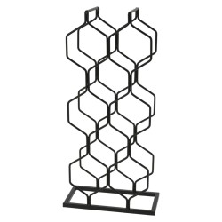 H&S Collection Weinregal für 8 Flaschen Metall Schwarz