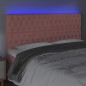 vidaXL LED Kopfteil Rosa 180x7x118/128 cm Samt vidaXL LED Kopfteil Rosa 180x7x118/128 cm Samt
