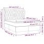 vidaXL Boxspringbett mit Matratze Hellgrau 140x190 cm Stoff vidaXL Boxspringbett mit Matratze Hellgrau 140x190 cm Stoff