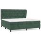 vidaXL Boxspringbett mit Matratze Dunkelgrün 200x200 cm Samt vidaXL Boxspringbett mit Matratze Dunkelgrün 200x200 cm Samt