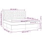 vidaXL Boxspringbett mit Matratze Dunkelgrün 200x200 cm Samt vidaXL Boxspringbett mit Matratze Dunkelgrün 200x200 cm Samt