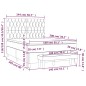 vidaXL Boxspringbett mit Matratze Hellgrau 140x200 cm Stoff vidaXL Boxspringbett mit Matratze Hellgrau 140x200 cm Stoff