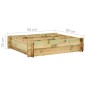 vidaXL Hochbeet 90 x 90 x 20 cm Imprägniertes Holz vidaXL Hochbeet 90 x 90 x 20 cm Imprägniertes Holz