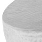 vidaXL Couchtisch Silber gehämmert 100 x 50 x 28 cm Aluminium vidaXL Couchtisch Silber gehämmert 100 x 50 x 28 cm Aluminium