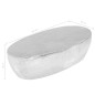vidaXL Couchtisch Silber gehämmert 100 x 50 x 28 cm Aluminium vidaXL Couchtisch Silber gehämmert 100 x 50 x 28 cm Aluminium