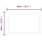 vidaXL LED-Badspiegel 60x90 cm vidaXL LED-Badspiegel 60x90 cm