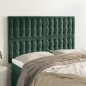 vidaXL Kopfteile 4 Stk. Dunkelgrün 72x5x78/88 cm Samt