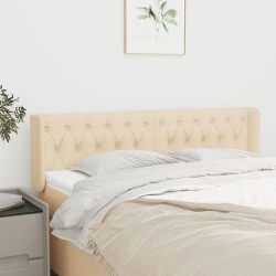 vidaXL Kopfteil mit Ohren Creme 147x16x78/88 cm Stoff