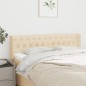vidaXL Kopfteil mit Ohren Creme 147x16x78/88 cm Stoff vidaXL Kopfteil mit Ohren Creme 147x16x78/88 cm Stoff