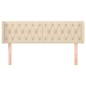 vidaXL Kopfteil mit Ohren Creme 147x16x78/88 cm Stoff vidaXL Kopfteil mit Ohren Creme 147x16x78/88 cm Stoff