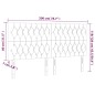 vidaXL LED Kopfteil Dunkelgrün 200x7x118/128 cm Samt