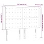 vidaXL LED Kopfteil Dunkelgrün 147x16x118/128 cm Samt vidaXL LED Kopfteil Dunkelgrün 147x16x118/128 cm Samt