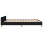 vidaXL Bettgestell mit Kopfteil Schwarz 140x200 cm Stoff vidaXL Bettgestell mit Kopfteil Schwarz 140x200 cm Stoff