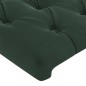 vidaXL Bettgestell mit Kopfteil Dunkelgrün 200x200 cm Samt vidaXL Bettgestell mit Kopfteil Dunkelgrün 200x200 cm Samt