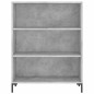 Highboard Betongrau 69,5x34x180 cm Holzwerkstoff Highboard Betongrau 69,5x34x180 cm Holzwerkstoff