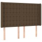 vidaXL Boxspringbett mit Matratze & LED Dunkelbraun 140x200 cm Stoff vidaXL Boxspringbett mit Matratze & LED Dunkelbraun 140x200 cm Stoff
