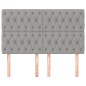 vidaXL Kopfteile 4 Stk. Hellgrau 72x7x78/88 cm Stoff vidaXL Kopfteile 4 Stk. Hellgrau 72x7x78/88 cm Stoff