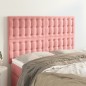 vidaXL Kopfteile 4 Stk. Rosa 72x5x78/88 cm Samt