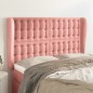 vidaXL Kopfteil mit Ohren Rosa 147x23x118/128 cm Samt vidaXL Kopfteil mit Ohren Rosa 147x23x118/128 cm Samt