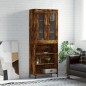 Highboard Räuchereiche 69,5x34x180 cm Holzwerkstoff Highboard Räuchereiche 69,5x34x180 cm Holzwerkstoff