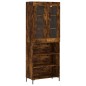 Highboard Räuchereiche 69,5x34x180 cm Holzwerkstoff Highboard Räuchereiche 69,5x34x180 cm Holzwerkstoff