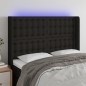 vidaXL LED Kopfteil Schwarz 147x16x118/128 cm Stoff vidaXL LED Kopfteil Schwarz 147x16x118/128 cm Stoff