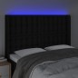 vidaXL LED Kopfteil Schwarz 147x16x118/128 cm Stoff vidaXL LED Kopfteil Schwarz 147x16x118/128 cm Stoff
