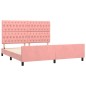 vidaXL Bettgestell mit Kopfteil Rosa 180x200 cm Samt vidaXL Bettgestell mit Kopfteil Rosa 180x200 cm Samt