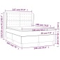 vidaXL Boxspringbett mit Matratze Dunkelgrün 140x190 cm Samt vidaXL Boxspringbett mit Matratze Dunkelgrün 140x190 cm Samt