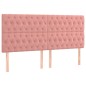 vidaXL Boxspringbett mit Matratze Rosa 180x200 cm Samt vidaXL Boxspringbett mit Matratze Rosa 180x200 cm Samt