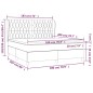 vidaXL Boxspringbett mit Matratze Rosa 180x200 cm Samt vidaXL Boxspringbett mit Matratze Rosa 180x200 cm Samt