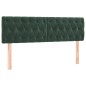 vidaXL Boxspringbett mit Matratze Dunkelgrün 140x190 cm Samt vidaXL Boxspringbett mit Matratze Dunkelgrün 140x190 cm Samt