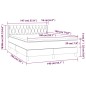 vidaXL Boxspringbett mit Matratze Dunkelgrün 140x190 cm Samt vidaXL Boxspringbett mit Matratze Dunkelgrün 140x190 cm Samt