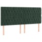 vidaXL Boxspringbett mit Matratze Dunkelgrün 200x200 cm Samt vidaXL Boxspringbett mit Matratze Dunkelgrün 200x200 cm Samt