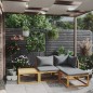 vidaXL 4-tlg. Garten-Lounge-Set mit Auflagen Massivholz Akazie vidaXL 4-tlg. Garten-Lounge-Set mit Auflagen Massivholz Akazie