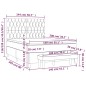 vidaXL Boxspringbett mit Matratze Dunkelgrün 140x200 cm Samt vidaXL Boxspringbett mit Matratze Dunkelgrün 140x200 cm Samt