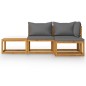 vidaXL 4-tlg. Garten-Lounge-Set mit Auflagen Massivholz Akazie vidaXL 4-tlg. Garten-Lounge-Set mit Auflagen Massivholz Akazie
