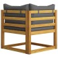 vidaXL 4-tlg. Garten-Lounge-Set mit Auflagen Massivholz Akazie vidaXL 4-tlg. Garten-Lounge-Set mit Auflagen Massivholz Akazie