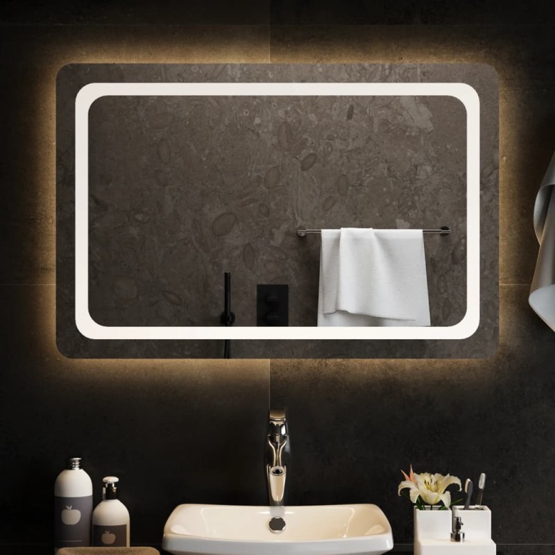 vidaXL LED-Badspiegel 90x60 cm vidaXL LED-Badspiegel 90x60 cm