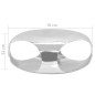 vidaXL Couchtisch Aluminiumguss 70 x 70 x 32 cm Silbern vidaXL Couchtisch Aluminiumguss 70 x 70 x 32 cm Silbern