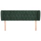 vidaXL Kopfteil mit Ohren Dunkelgrün 147x23x78/88 cm Samt vidaXL Kopfteil mit Ohren Dunkelgrün 147x23x78/88 cm Samt