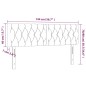 vidaXL LED Kopfteil Dunkelgrün 144x7x78/88 cm Samt vidaXL LED Kopfteil Dunkelgrün 144x7x78/88 cm Samt
