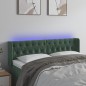 vidaXL LED Kopfteil Dunkelgrün 147x16x78/88 cm Samt vidaXL LED Kopfteil Dunkelgrün 147x16x78/88 cm Samt