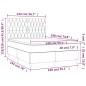 vidaXL Boxspringbett mit Matratze Dunkelgrün 140x190 cm Samt vidaXL Boxspringbett mit Matratze Dunkelgrün 140x190 cm Samt