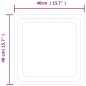 vidaXL LED-Badspiegel 40x40 cm vidaXL LED-Badspiegel 40x40 cm