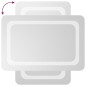 vidaXL LED-Badspiegel 40x60 cm vidaXL LED-Badspiegel 40x60 cm