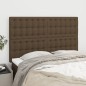 vidaXL Kopfteile 4 Stk. Dunkelbraun 72x5x78/88 cm Stoff